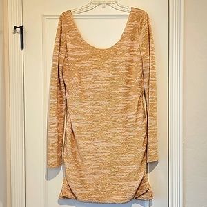 Uptown Vibe Glitter Gold dress